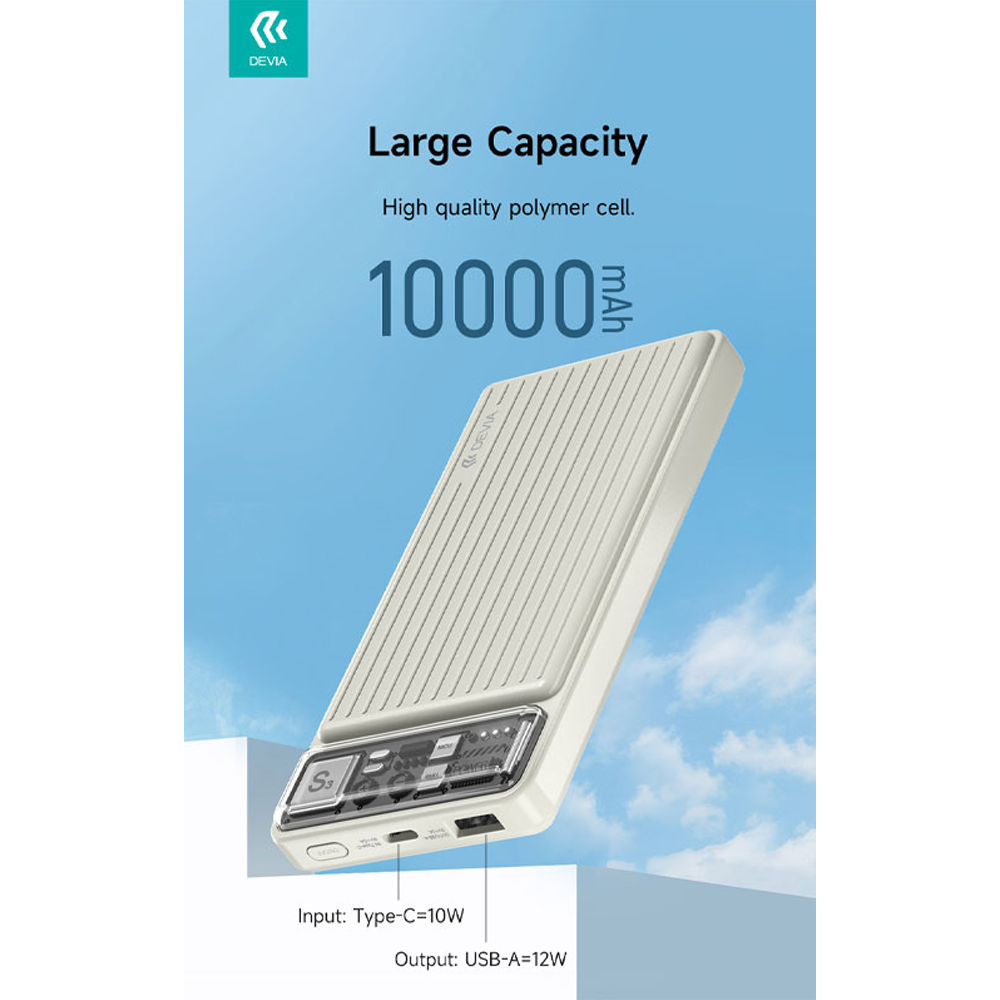 Power Bank 10000MAh Devia Smart Series MP76B