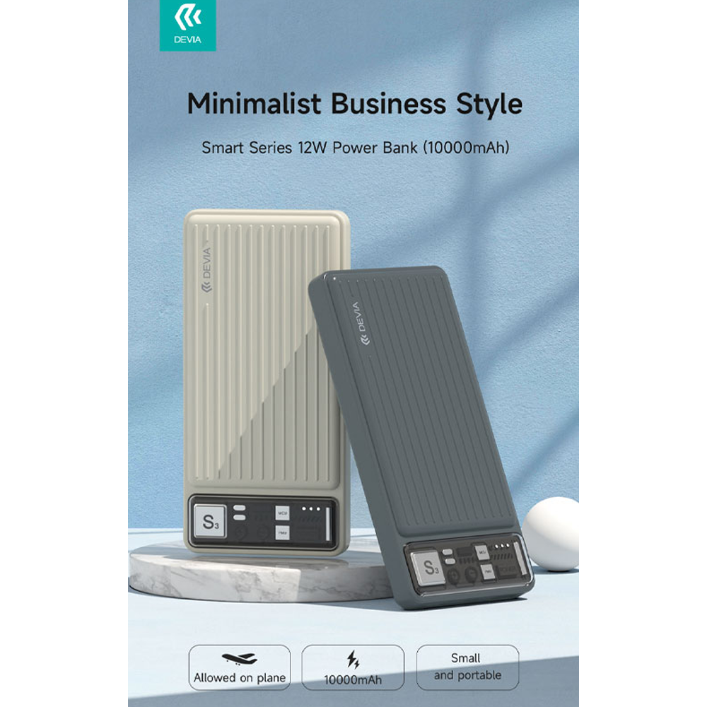 Power Bank 10000MAh Devia Smart Series MP76B