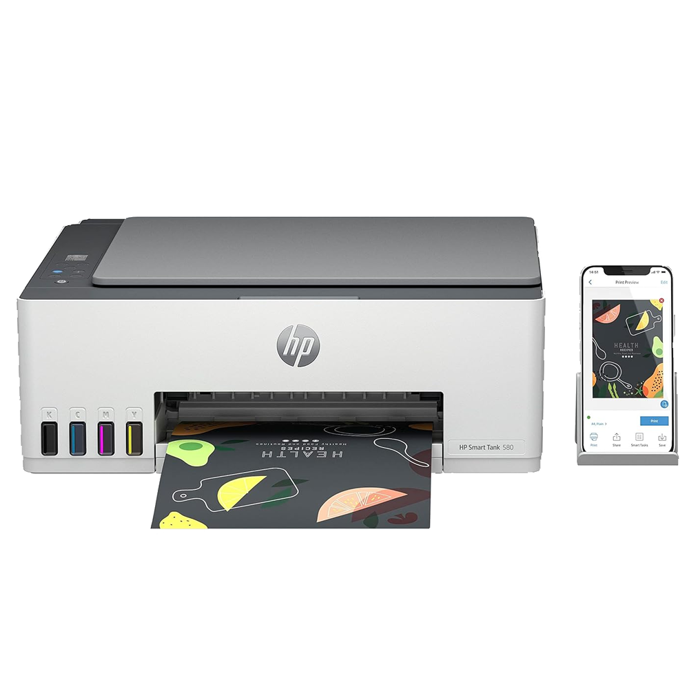 Printer HP Smart Tank 580 (Wireless - Print - Scan - Copy)