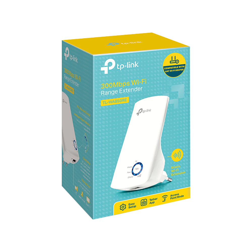 TP-Link TL-WA850RE 300Mbps Wi-Fi Range Extender (1 Port)