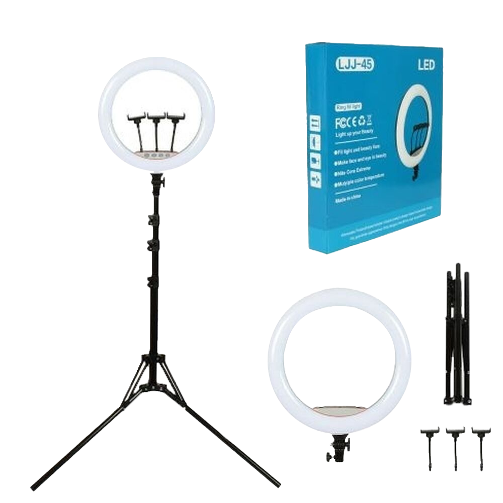 LJJ-45 18 Inch - 45cm Ring Light With Phone Holder