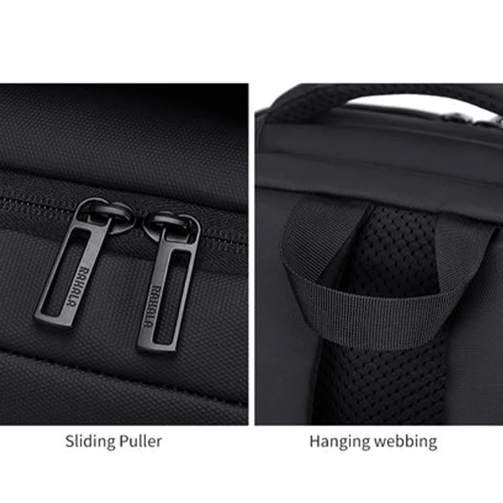 Rahala A901 15.6 Inch Laptop Backpack - Black