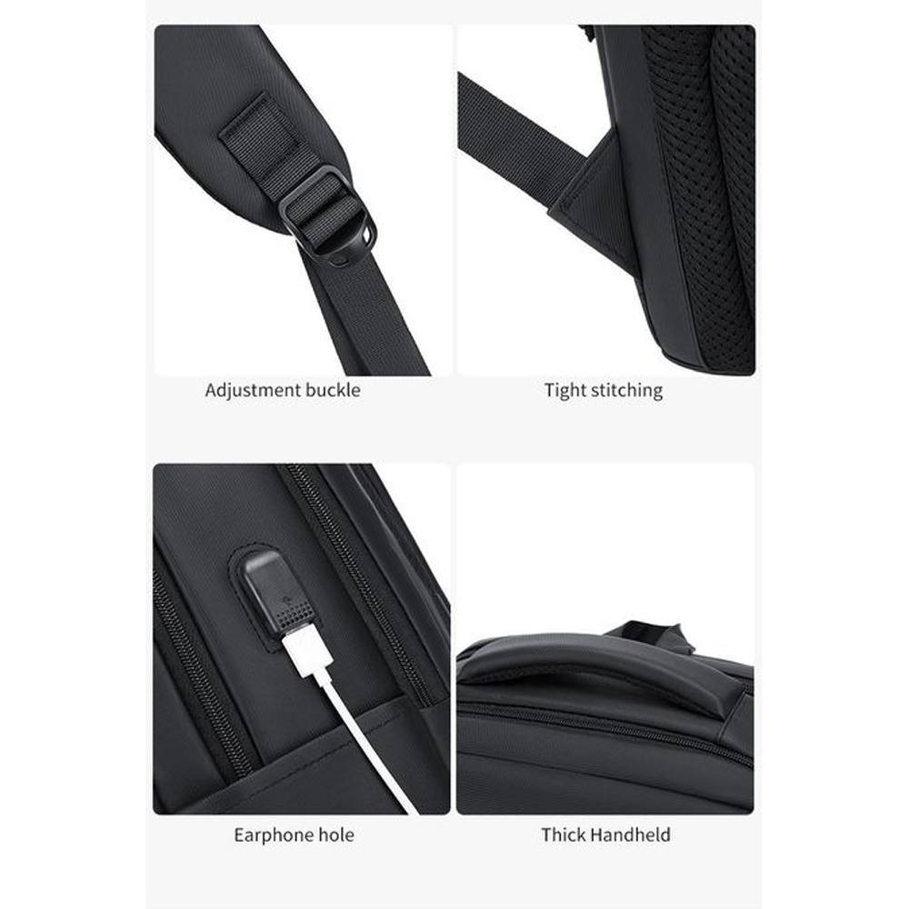 Rahala 816 15.6 Inch Laptop Backpack - Black