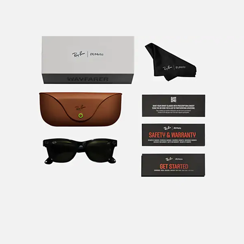 Ray-Ban Meta Wayfarer Smart Sunglasses RW4006 - Black