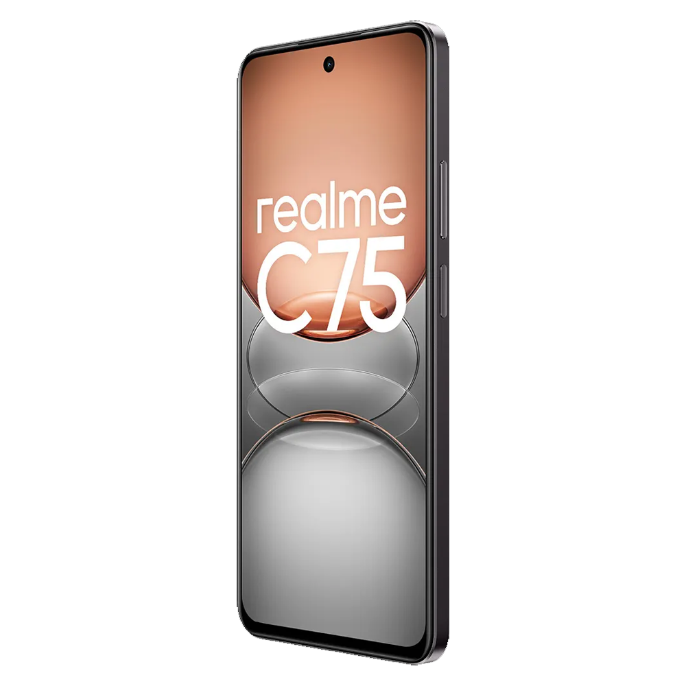 Realme C75 Mobile Phone (8GB Ram - 128GB Rom) - Storm Black