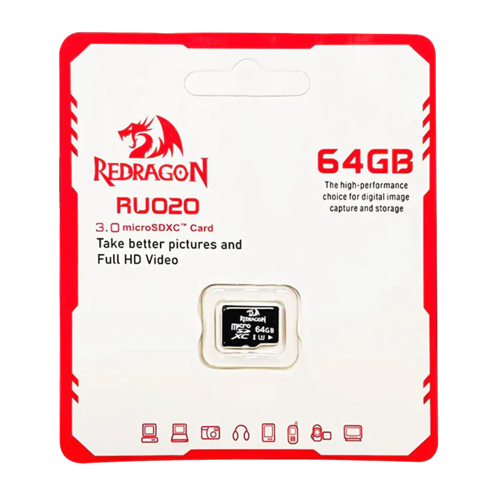 Redragon RU020A 64GB microSD Memory Card
