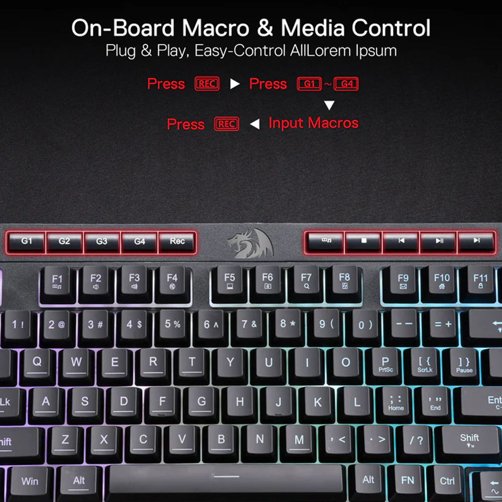 Redragon Shiva 98 K515-RGB Wired Gaming Keyboard
