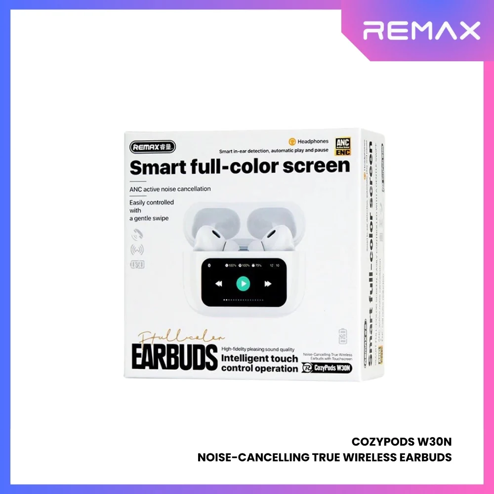 Remax Cozypods W30N ANC Earbuds - White