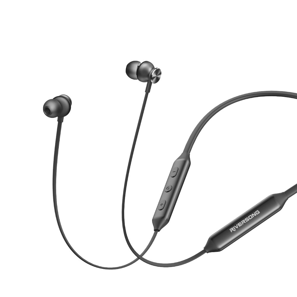 Riversong Stream L3 EA510 ENC Neckband Bluetooth Earphone - Black