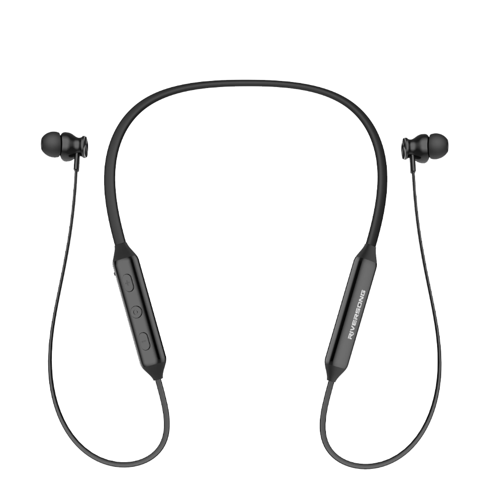Riversong Stream L3 EA510 ENC Neckband Bluetooth Earphone - Black