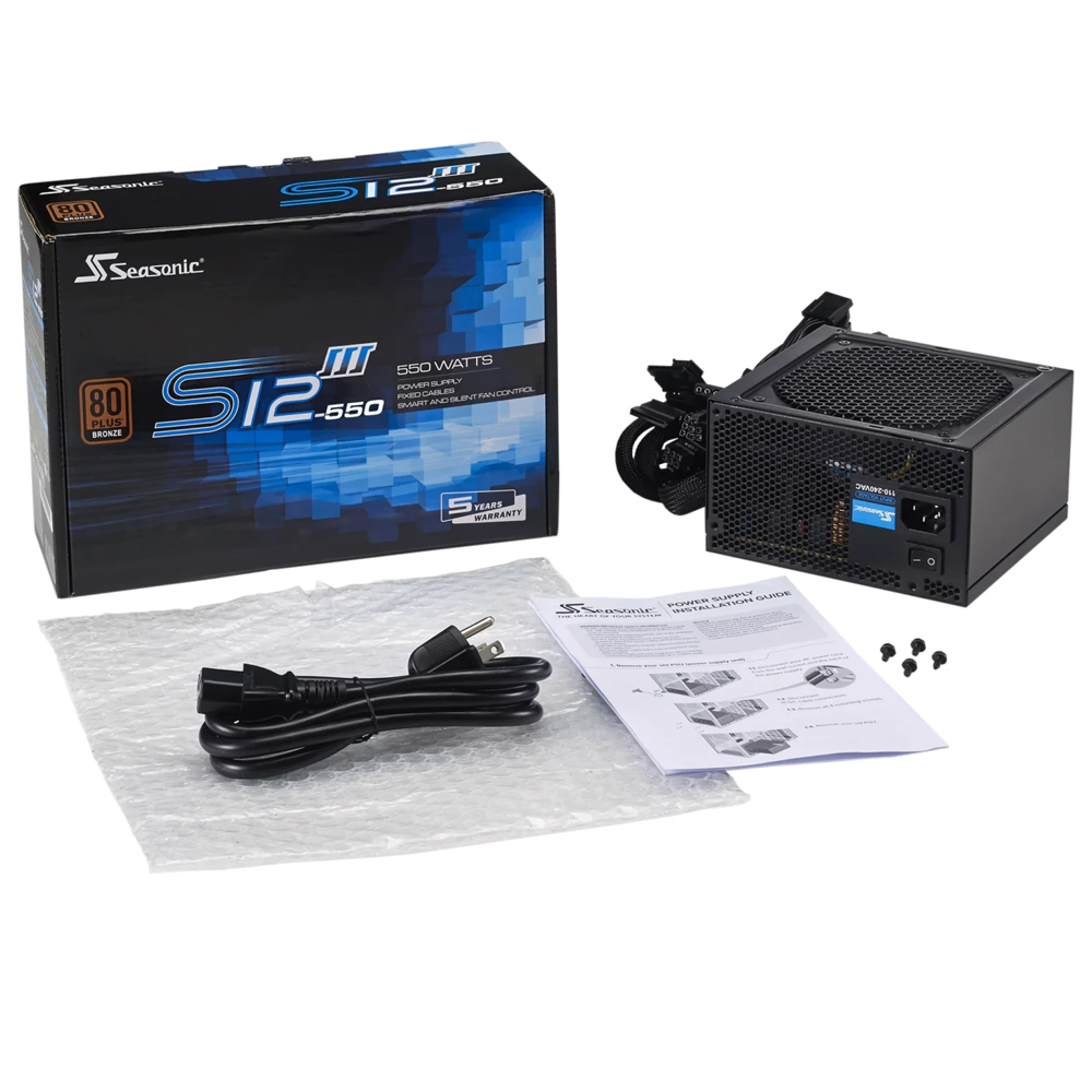Seasonic S12III-550 80 PLUS Bronze Power Supply (550W)