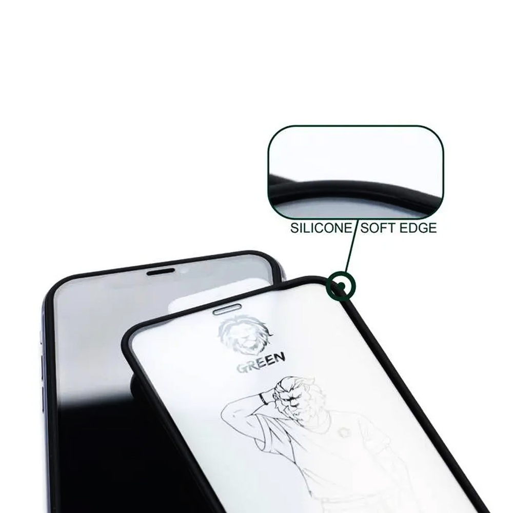 Screen Glass iPhone 12Pro Max Green Lion