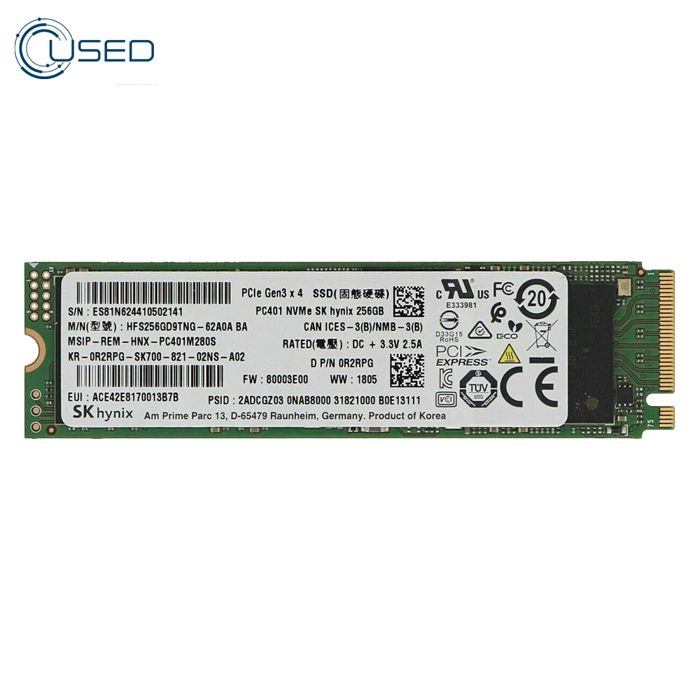SK Hynix 256GB NVMe M.2 SSD 2280 (Original Used)