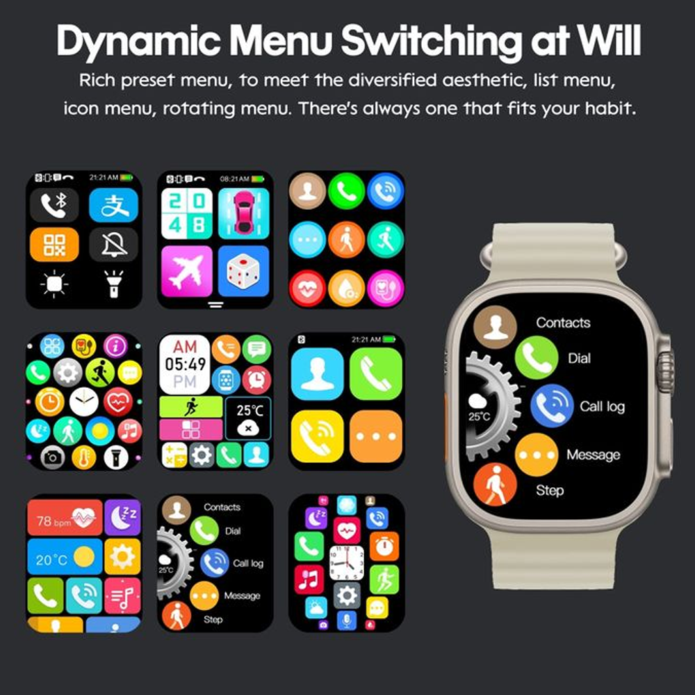 SMART WATCH HK HK13 ULTRA 2 - BLACK