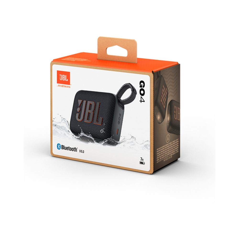 JBL Go 4 Portable Waterproof Bluetooth Speaker - Black