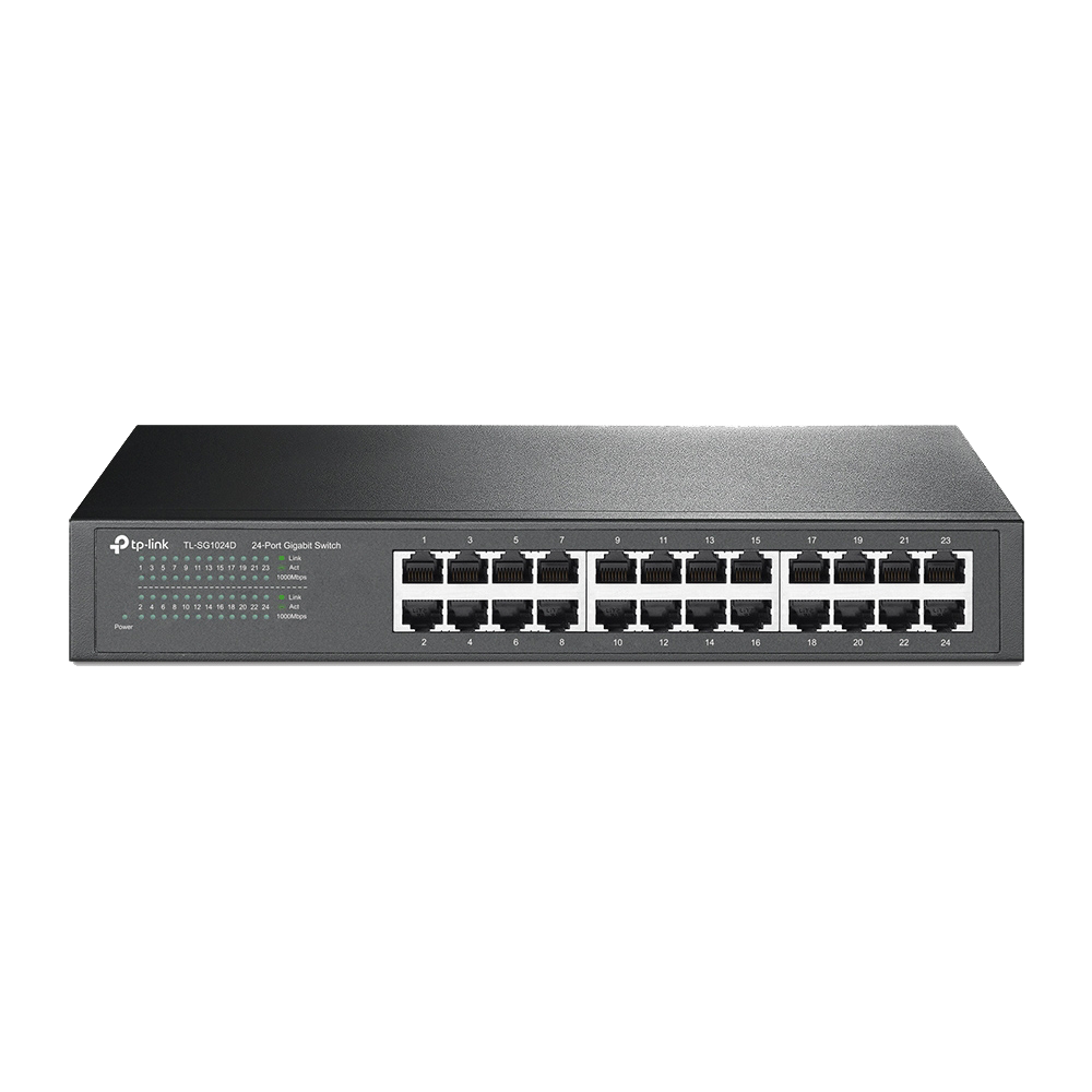 TP-Link TL-SG1024D 24-Port 10/100/1000 Gigabit Desktop/Rackmount Switch