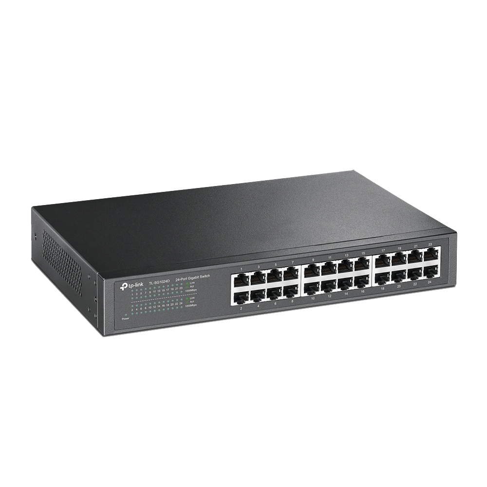 TP-Link TL-SG1024D 24-Port 10/100/1000 Gigabit Desktop/Rackmount Switch