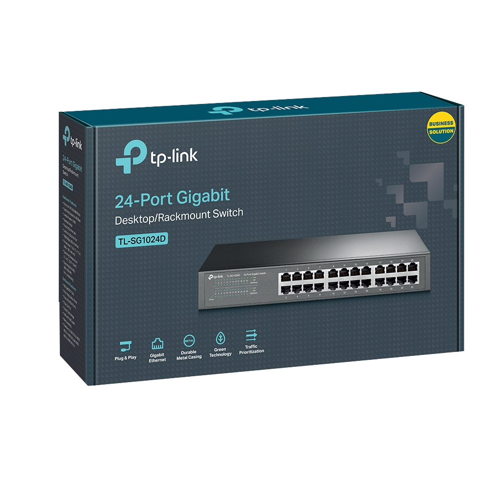TP-Link TL-SG1024D 24-Port 10/100/1000 Gigabit Desktop/Rackmount Switch