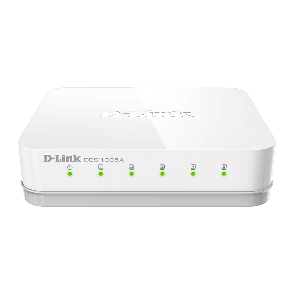 D-Link DGS-1005A 5-Port 10/100/1000Mbps Gigabit Desktop Switch