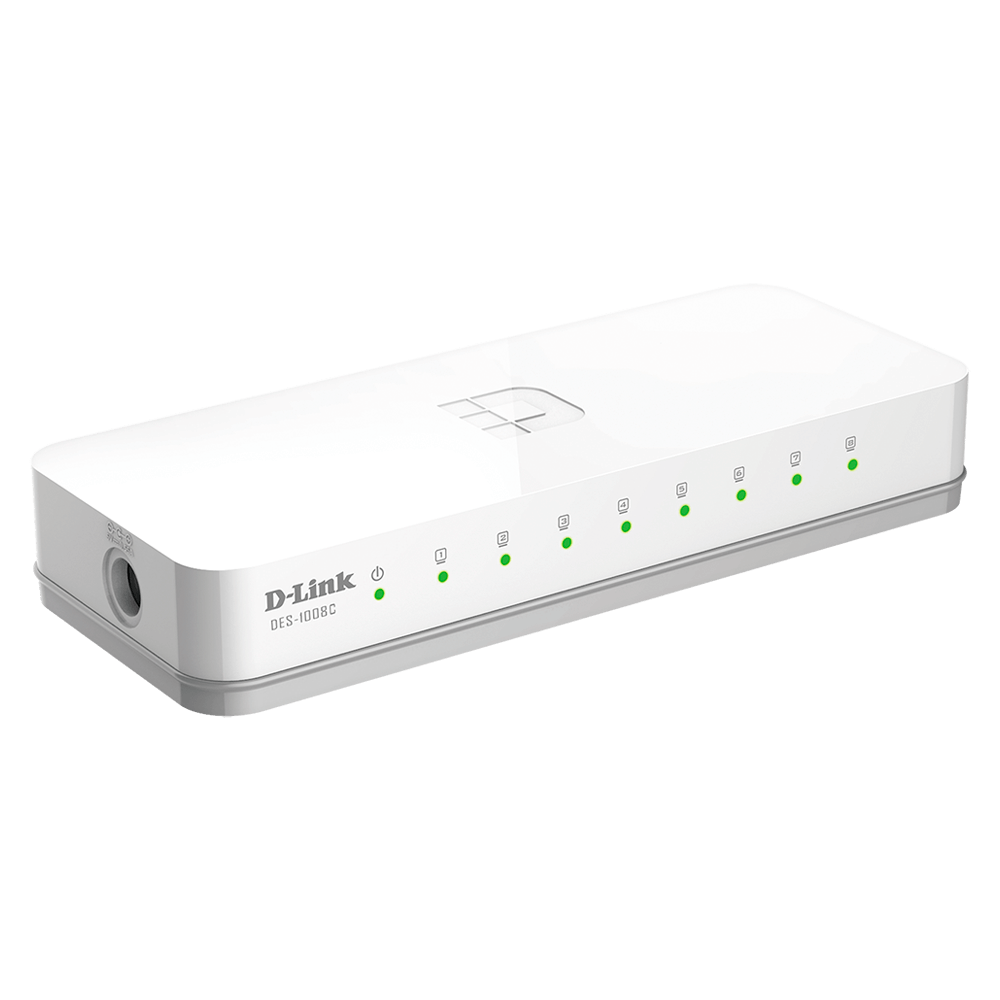 D-Link DES-1008C 8-Port 10/100Mbps Desktop Switch