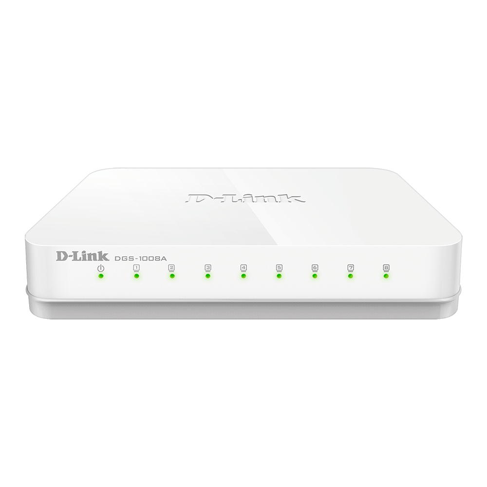 D-Link DGS-1008A 8-Port 10/100/1000Mpbs Gigabit Desktop Switch