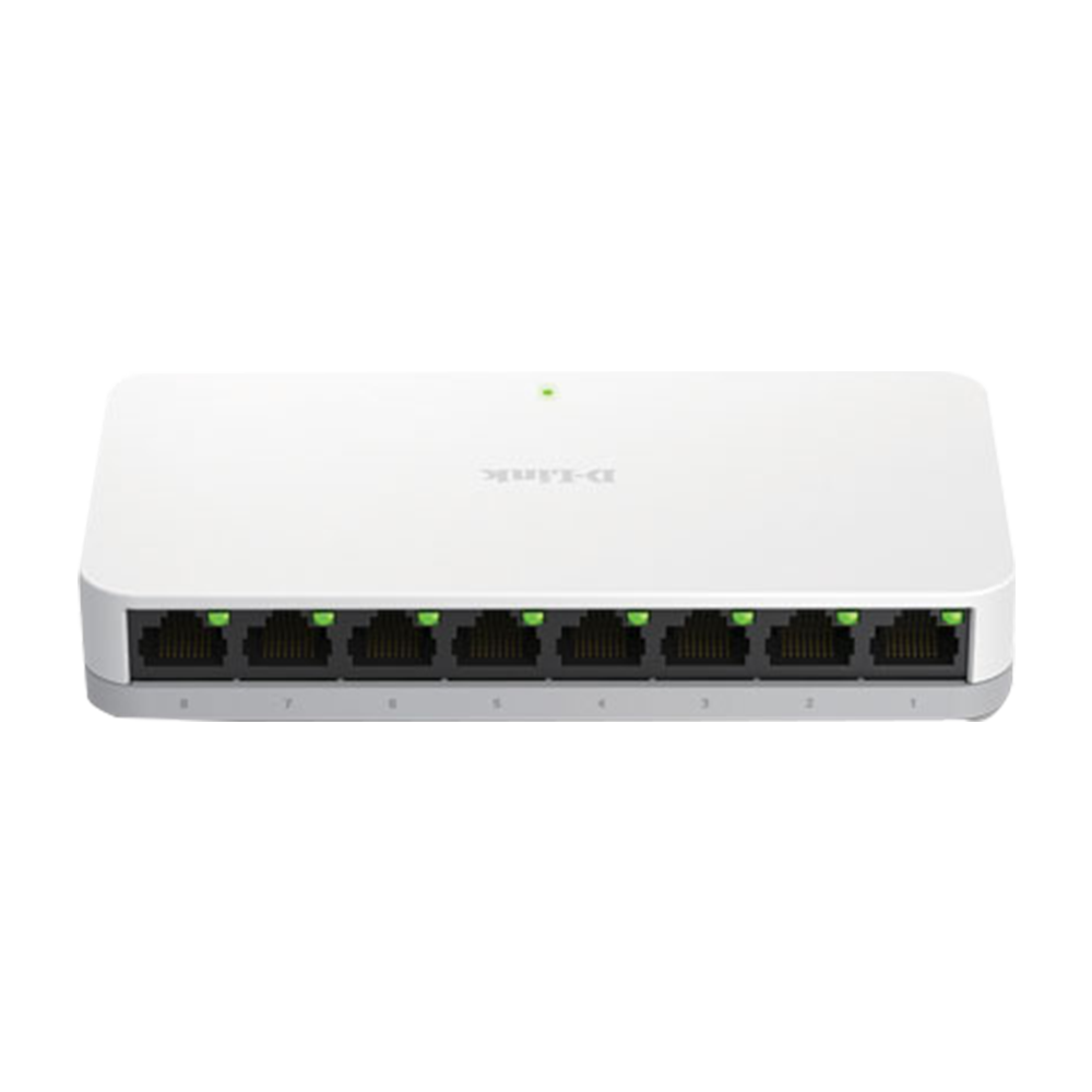 D-Link DGS-1008A 8-Port 10/100/1000Mpbs Gigabit Desktop Switch