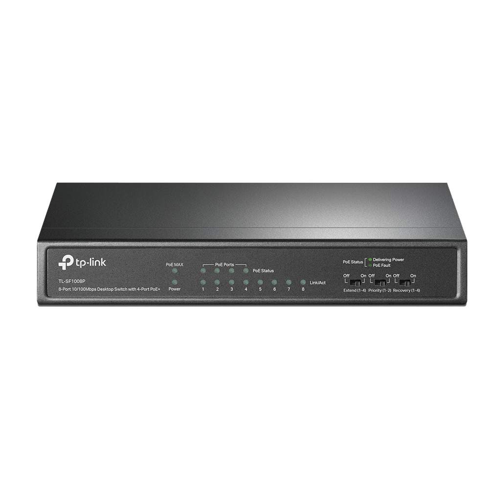 TP-Link TL-SF1008P 8-Port (4 Port PoE+ ) 10/100 Desktop Switch