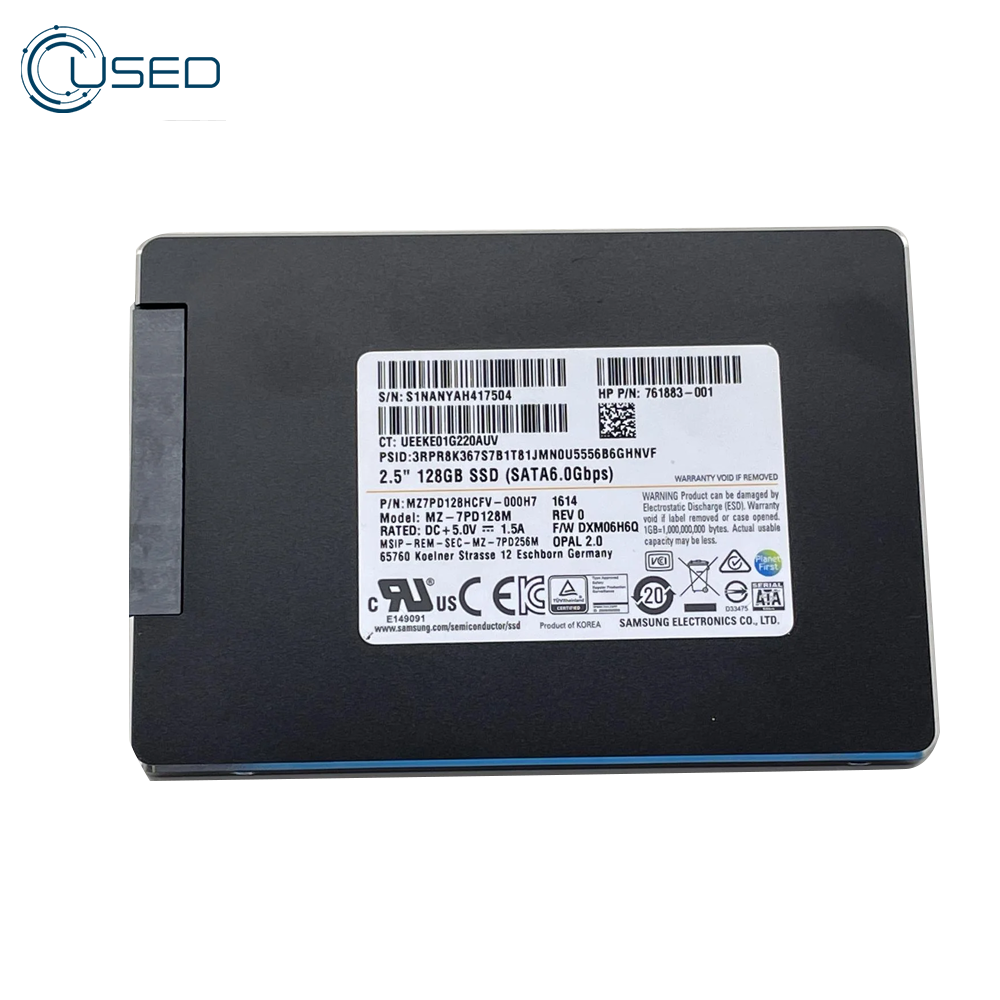 SAMSUNG 2.5インチ SATA SSD 128GB CrystalDiskInfo 正常判定確認済み
