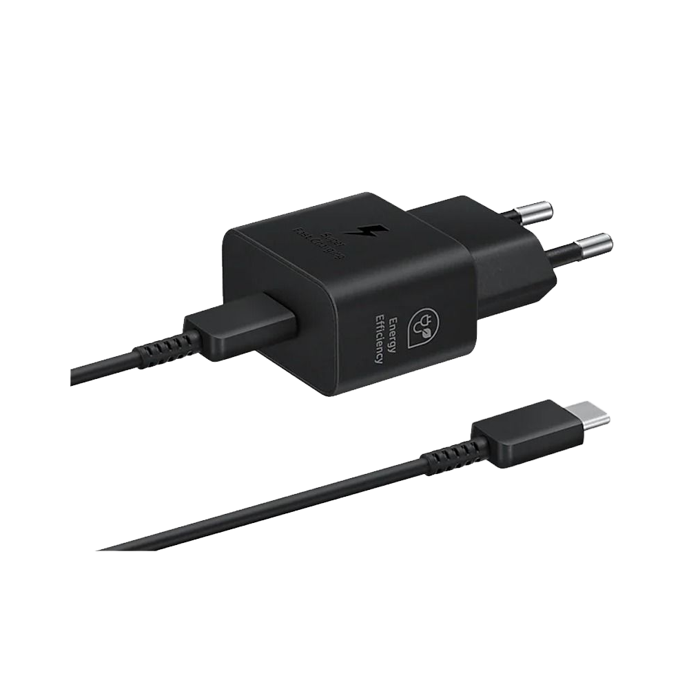 Samsung EP-T2510XBEGWW 25W Type-C Adapter With Cable Type-C to Type-C (3A/1.0m) - Black