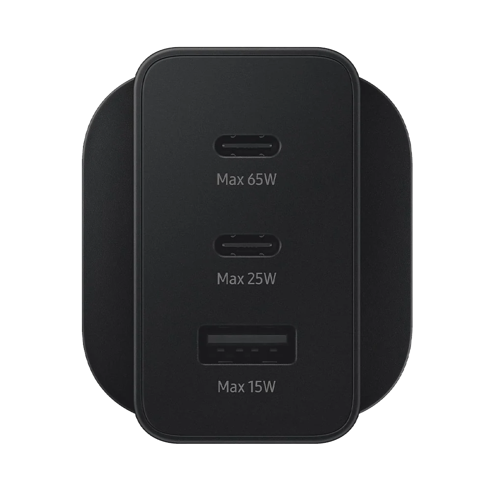 Samsung EP-T6530NBEGGB 65W Adapter Trio (Type-C 2 Ports - USB Port)