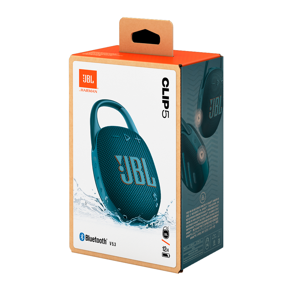 JBL Clip 5 Portable Bluetooth Speaker - Blue