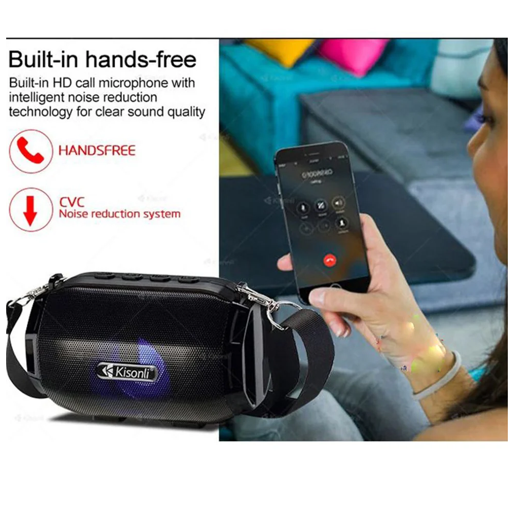 Speaker Portable Kisonli LED-904