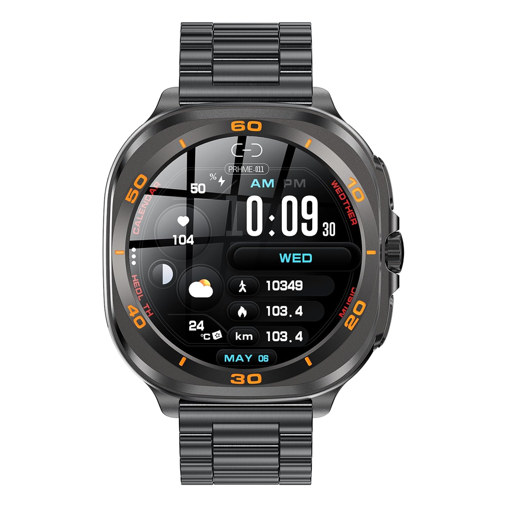 Swiss Military DOM 7 Smart Watch - Metal Strap Black