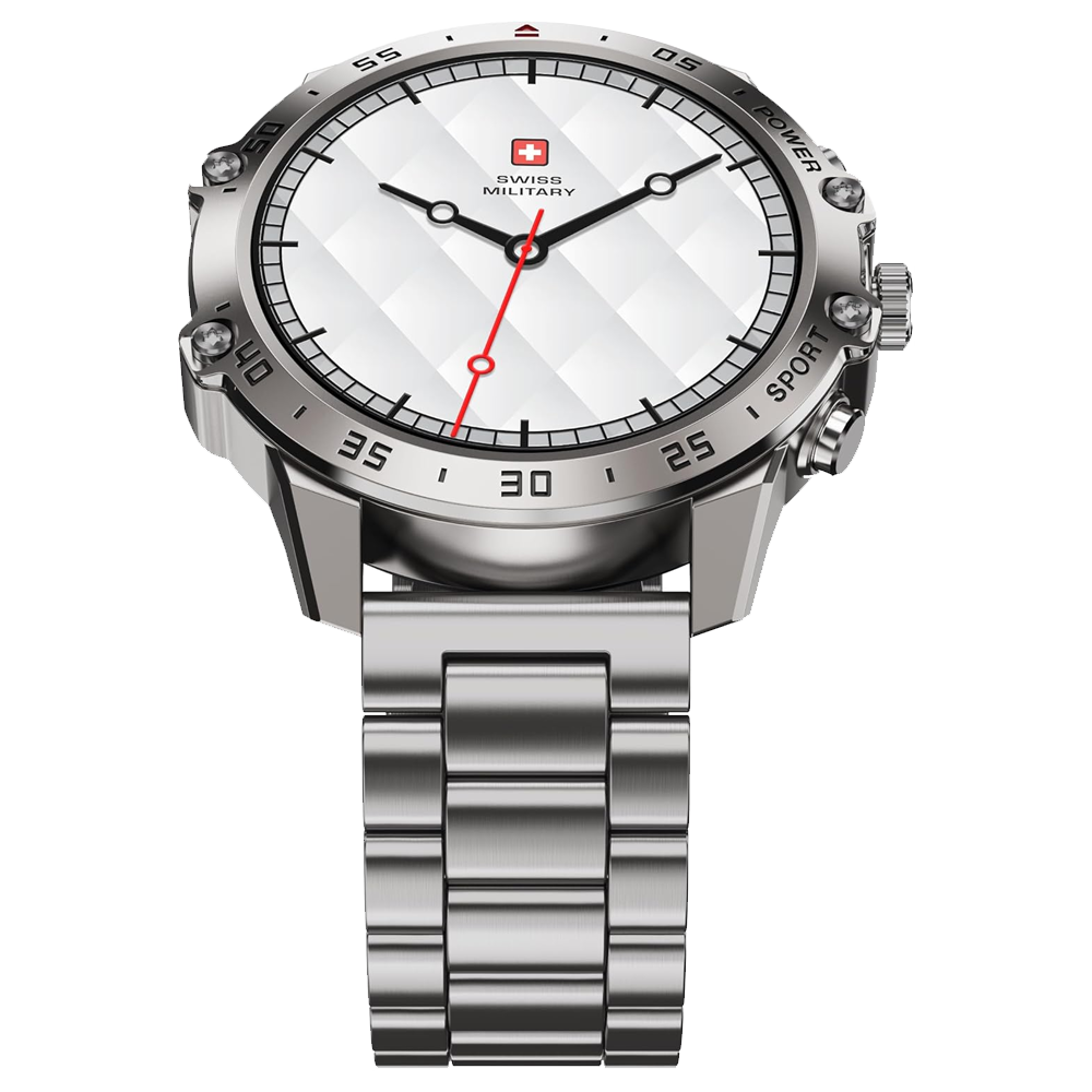 Swiss Military DOM 5 Smart Watch - Metal Strap Silver