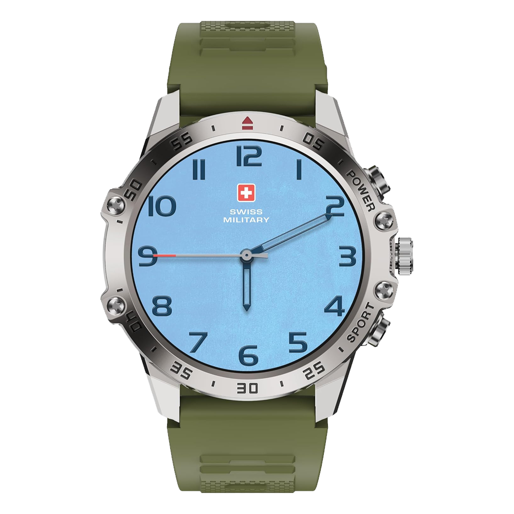 Swiss Military DOM 5 Smart Watch - Silicone Strap Green