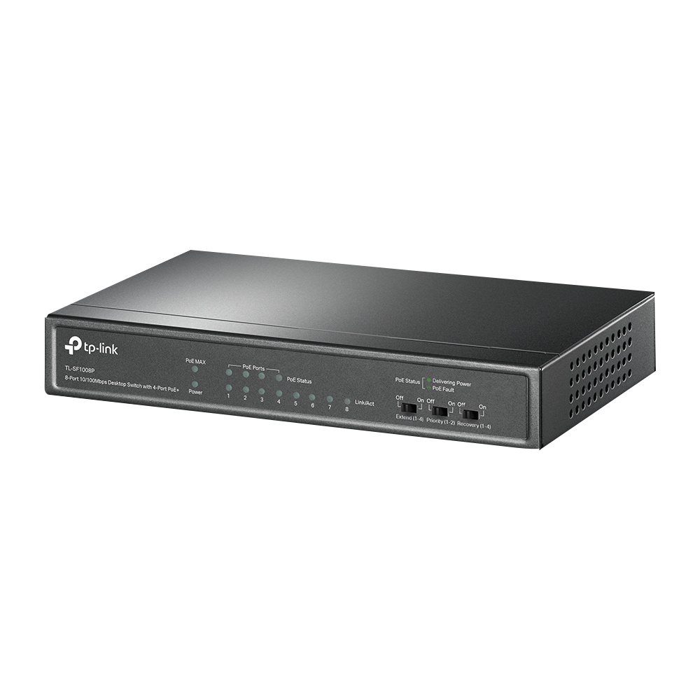 TP-Link TL-SF1008P 8-Port (4 Port PoE+ ) 10/100 Desktop Switch