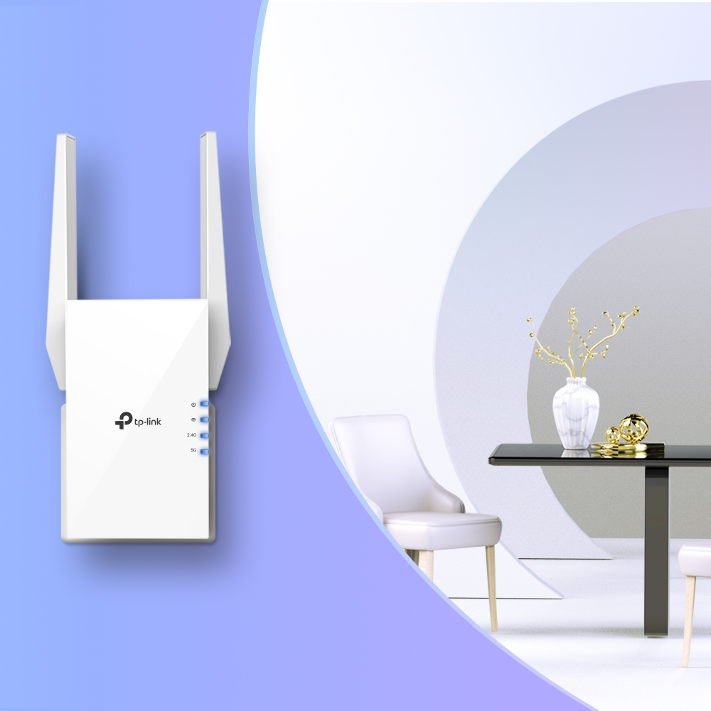 TP-Link RE505X AX1500 Dual Band 1500Mbps Wi-Fi 6 Range Extender (1 Port - 2 Antenna)