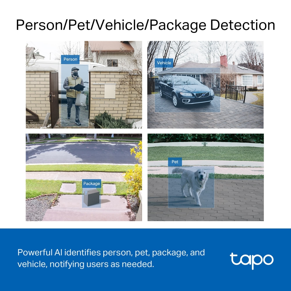 TP-Link Tapo D230S1 Smart Video Doorbell 2K/5MP 2.1mm Camera (Color Night Vision)