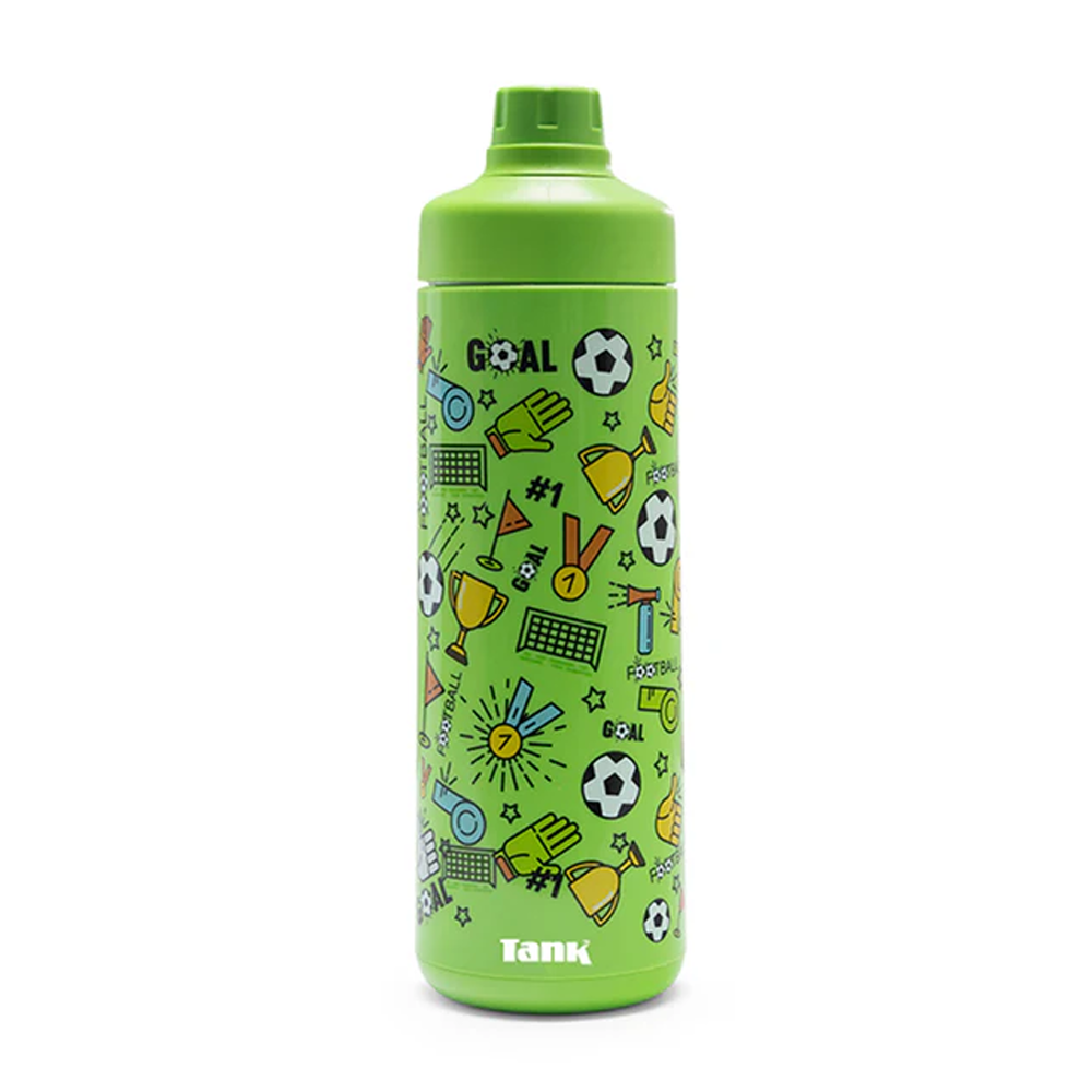Tank Me Super Cool Mini Printed Water Bottle 650ml - Football