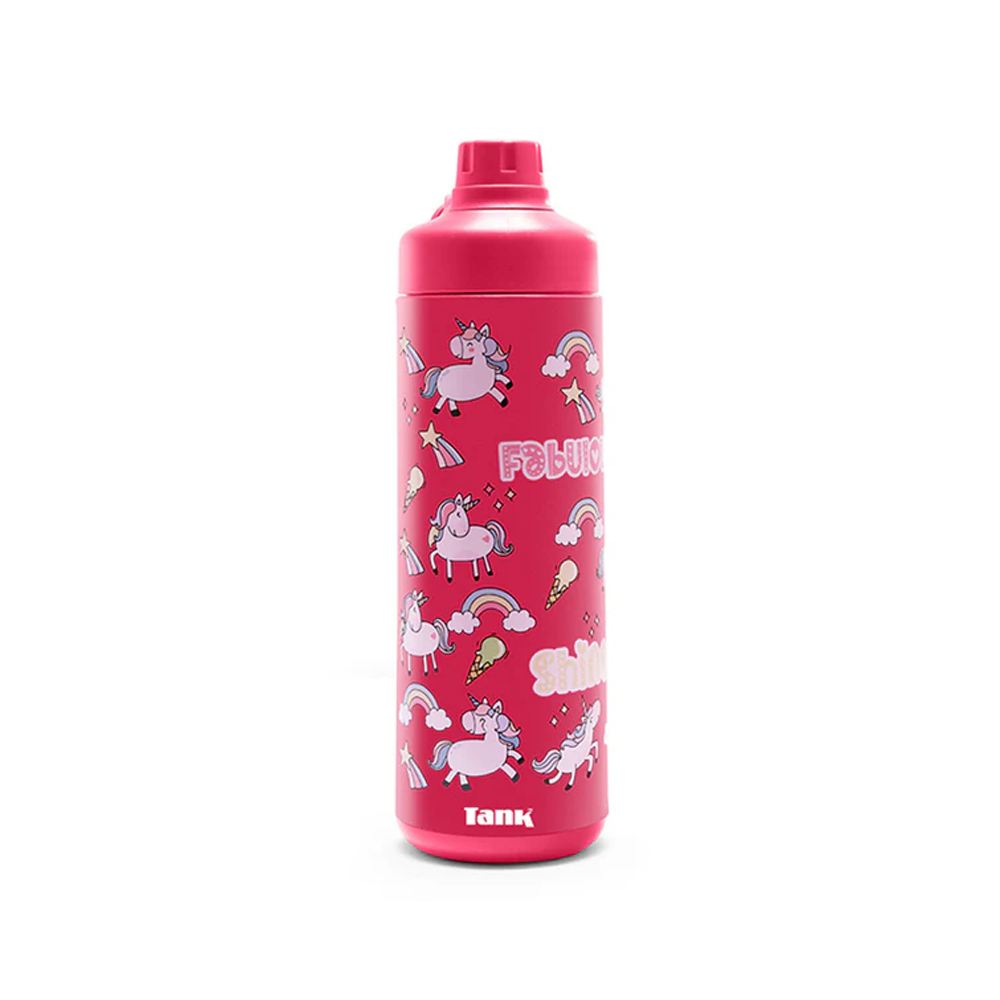 Tank Me Super Cool Mini Printed Water Bottle 650ml - Girls