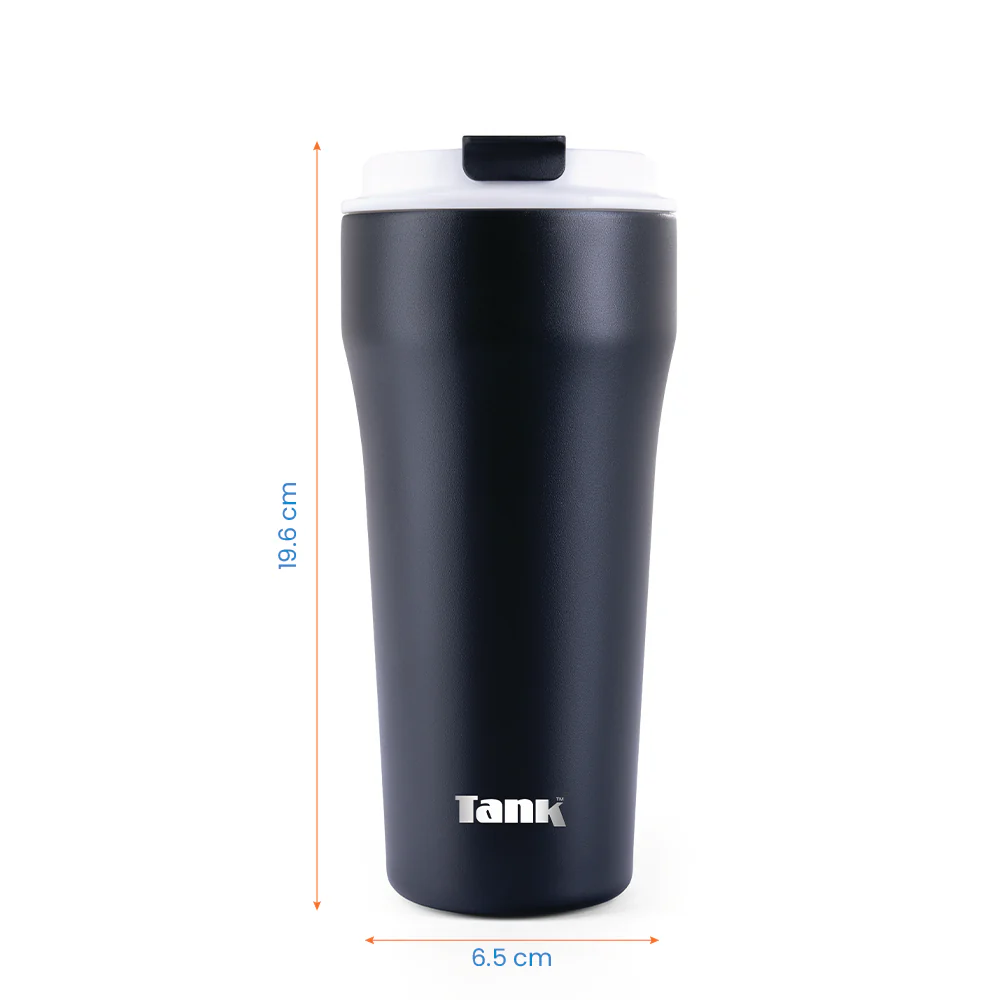 Tank Everyday Stainless Steel Mug 480ml - Black