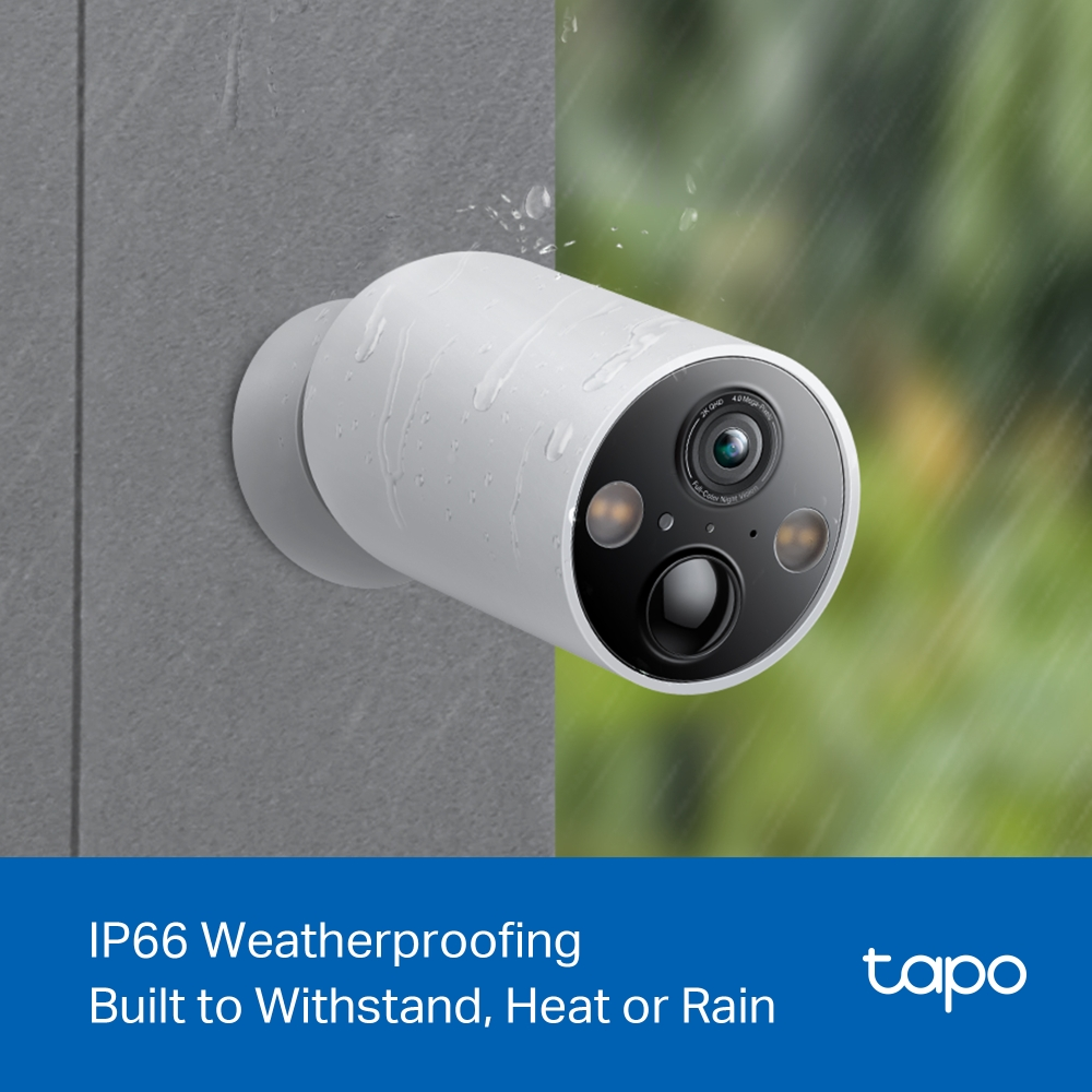 TP-Link Tapo C425 Rechargeable Smart Wire-Free 2K/4MP 2.1mm Outdoor Security Wi-Fi Camera