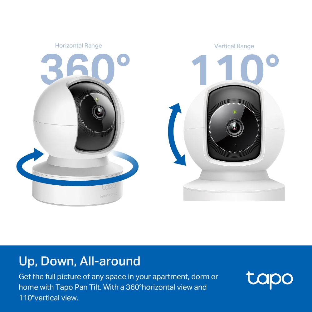 TP-Link Tapo C222 Pan/Tilt AI 2K/4MP 4mm Home Security Wi-Fi Camera