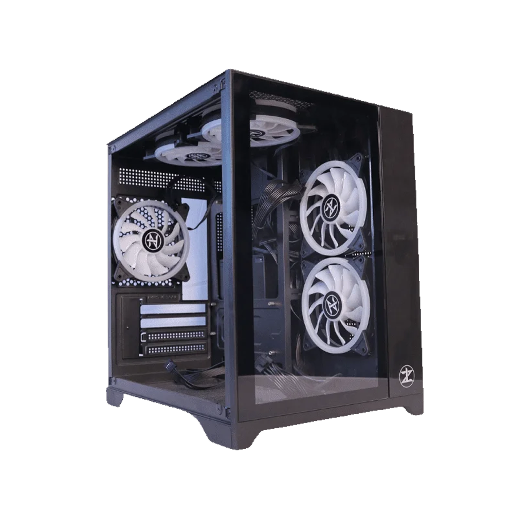 Techno Zone C-350 RGB Mid Tower Case + 80 Plus 600W Power Supply