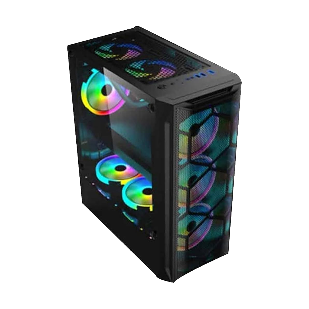 TechnoZone C270 Vhagar RGB Mid Tower Case + 80 Plus 650W Power Supply
