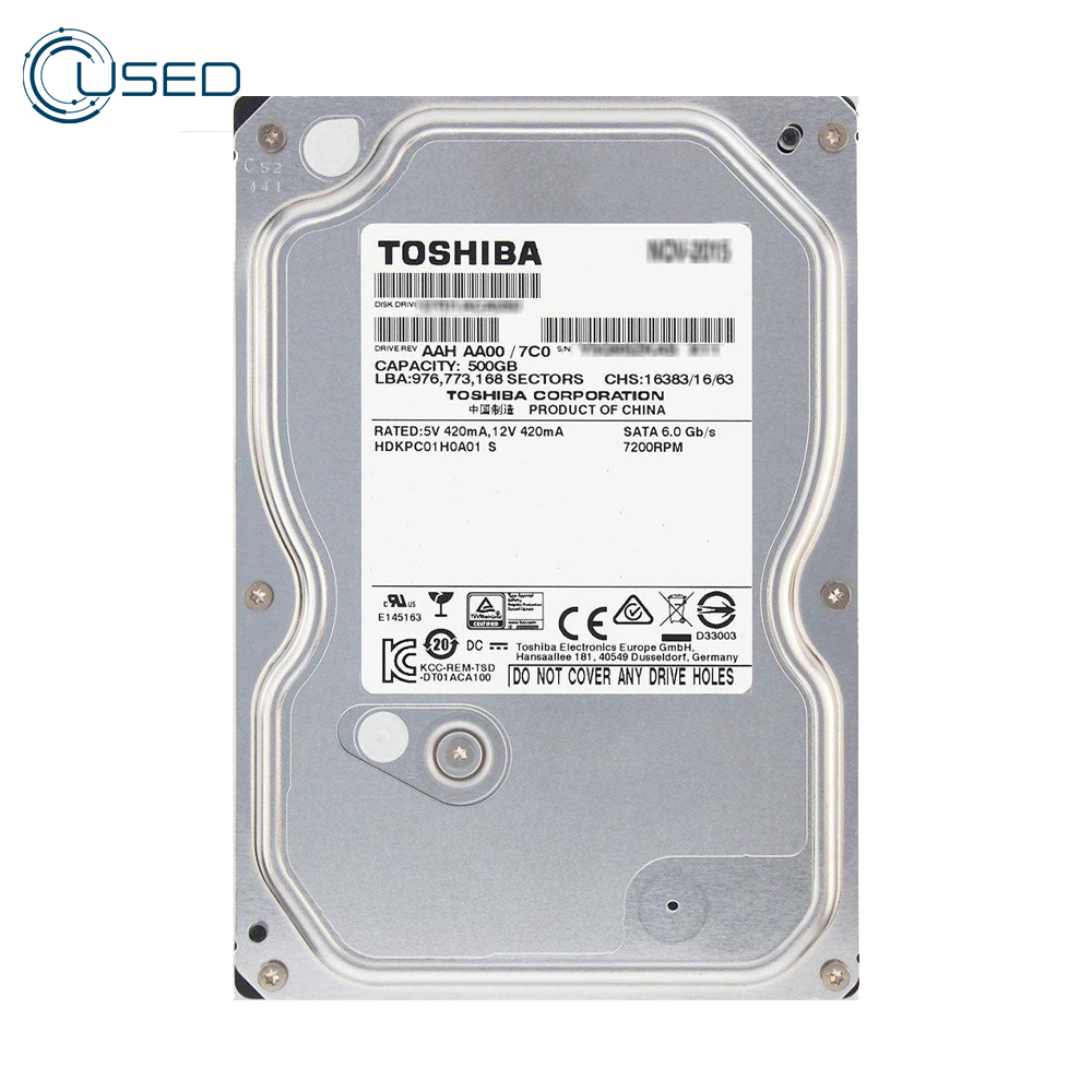 Toshiba 500GB 3.5 Inch Internal HDD (Original Used)