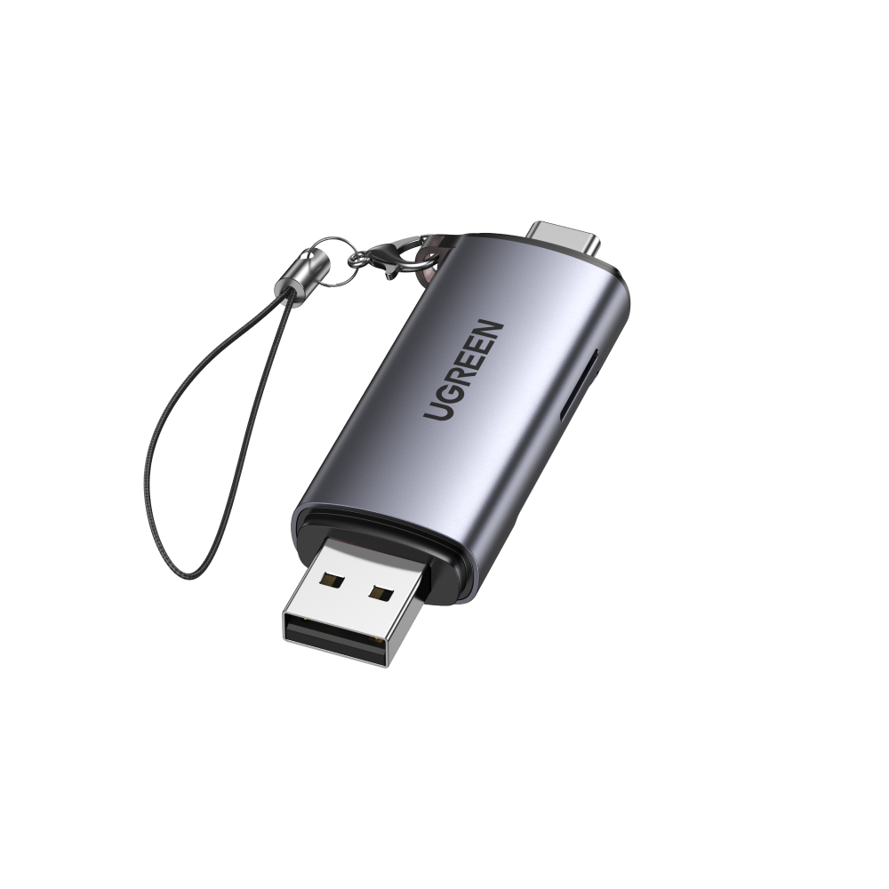 Ugreen 50706 CM185 2-in-1 Type-C + USB 3.0 SD/TF Card Reader