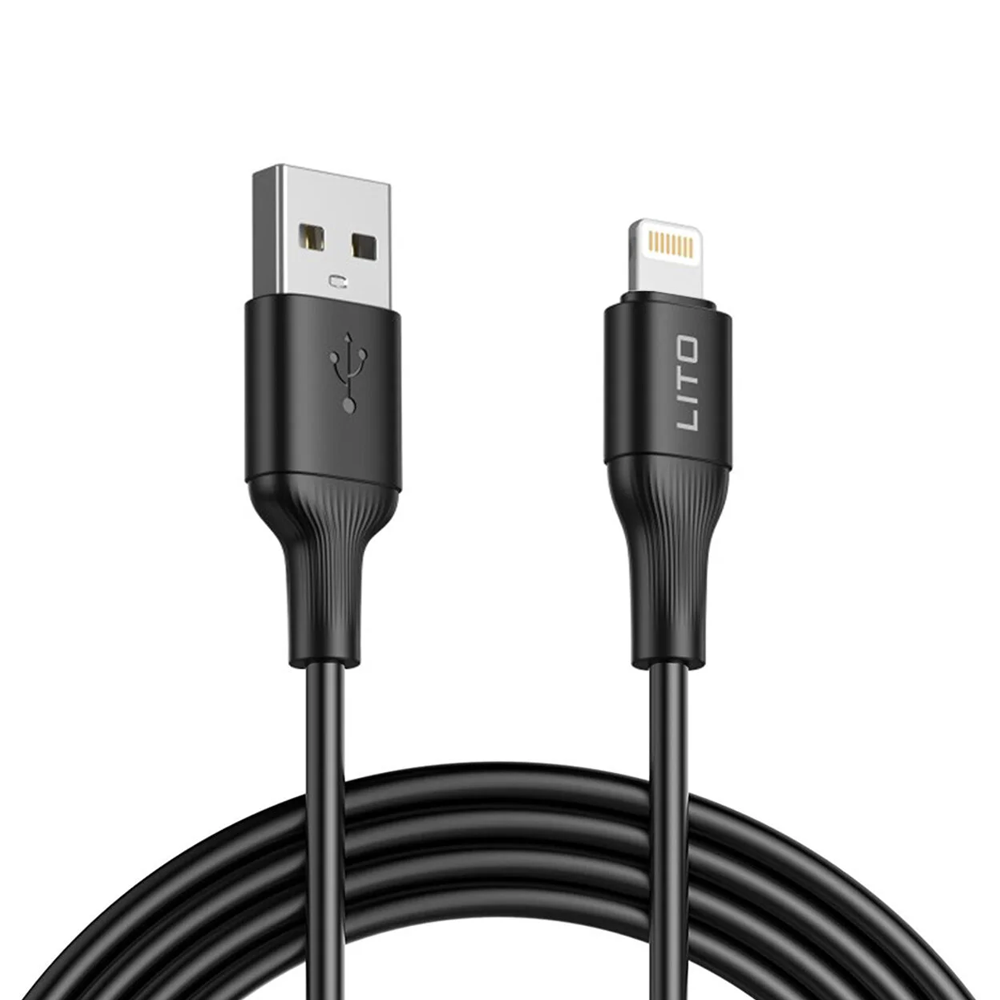 LITO LD06L USB to Lightning 2.4A Cable 1m - Black