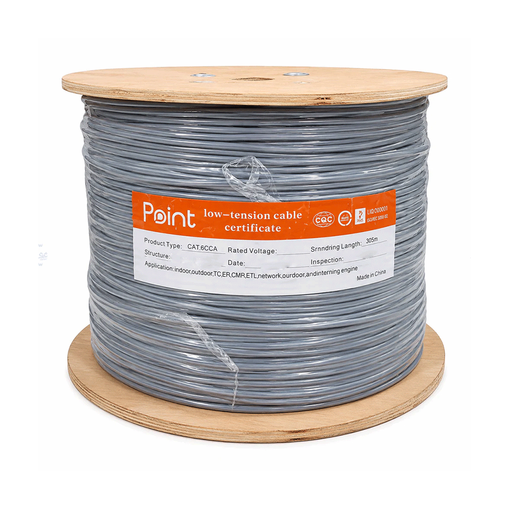 Point PT-11800 Cat6 CCA Network Cable 305M - Grey