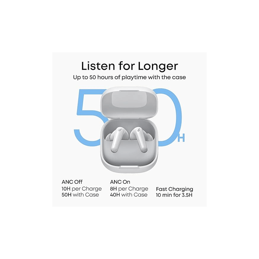 Anker Soundcore R60i NC D1202H21 ANC Earbuds - White